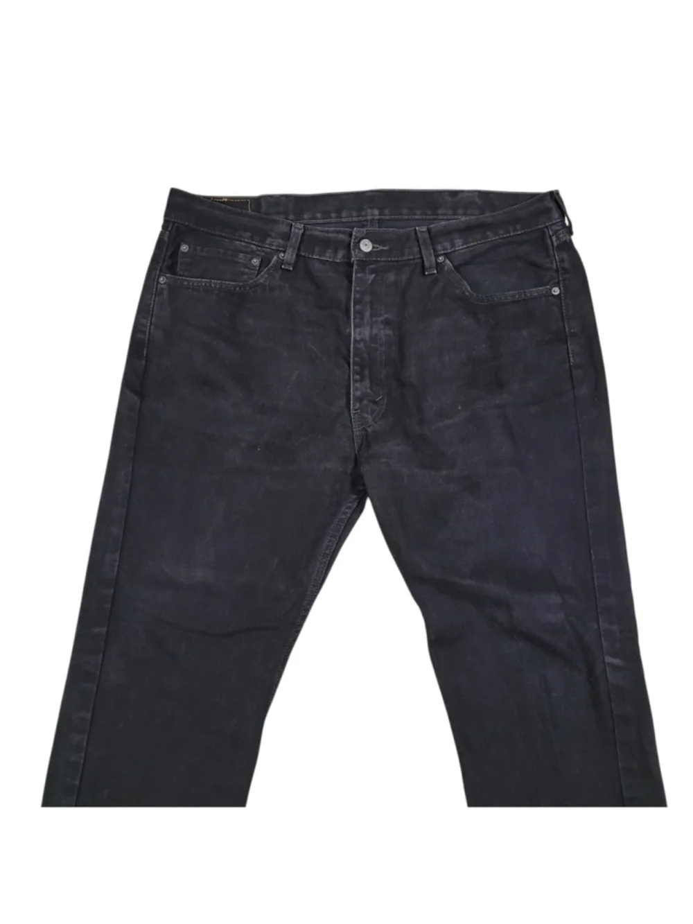 Levi's 505 Relaxed Fit Black 100% Cotton Straight Jeans Size 40/32 Men's Pre-own